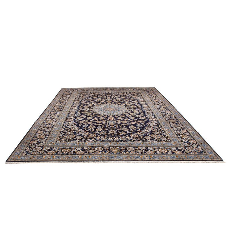 Tapis persan - Keshan - 390 x 266 cm - bleu foncé