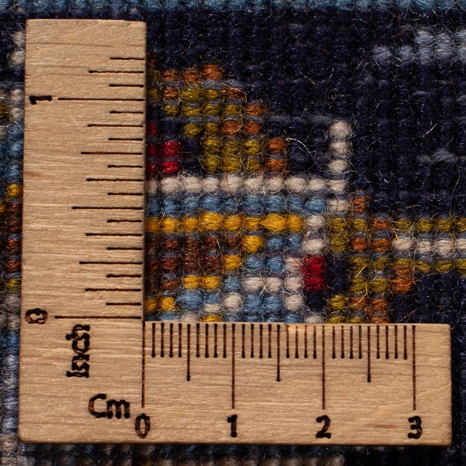 Tapis persan - Keshan - 390 x 266 cm - bleu foncé