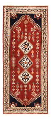 Tapis de couloir Tapis Gabbeh - Persan Kashkuli - 198 x 86 cm - rouge