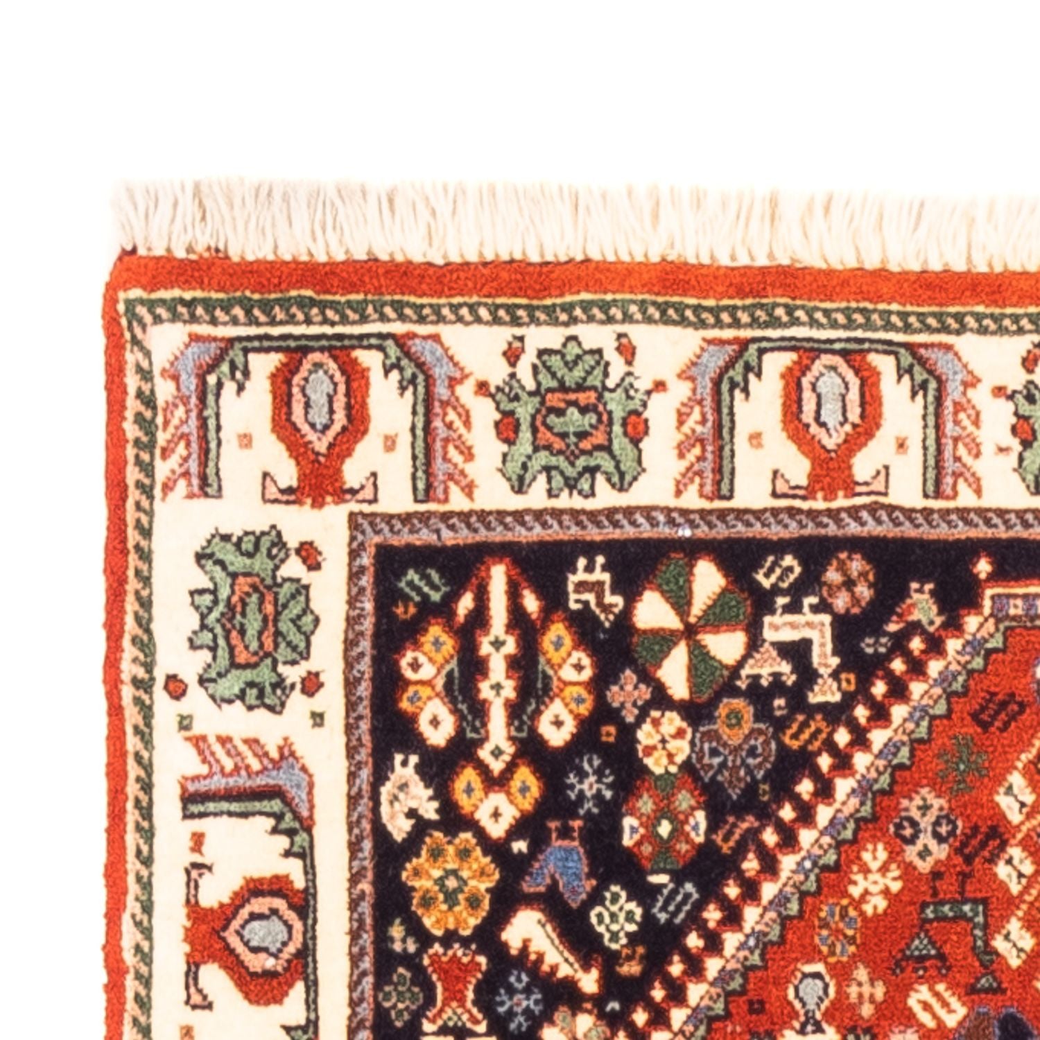 Tapis de couloir Tapis Gabbeh - Persan Kashkuli - 191 x 73 cm - orange