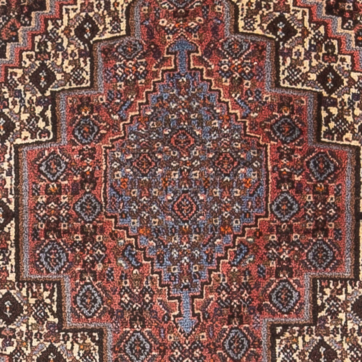 Tapis persan - Classique - 90 x 72 cm - beige foncé