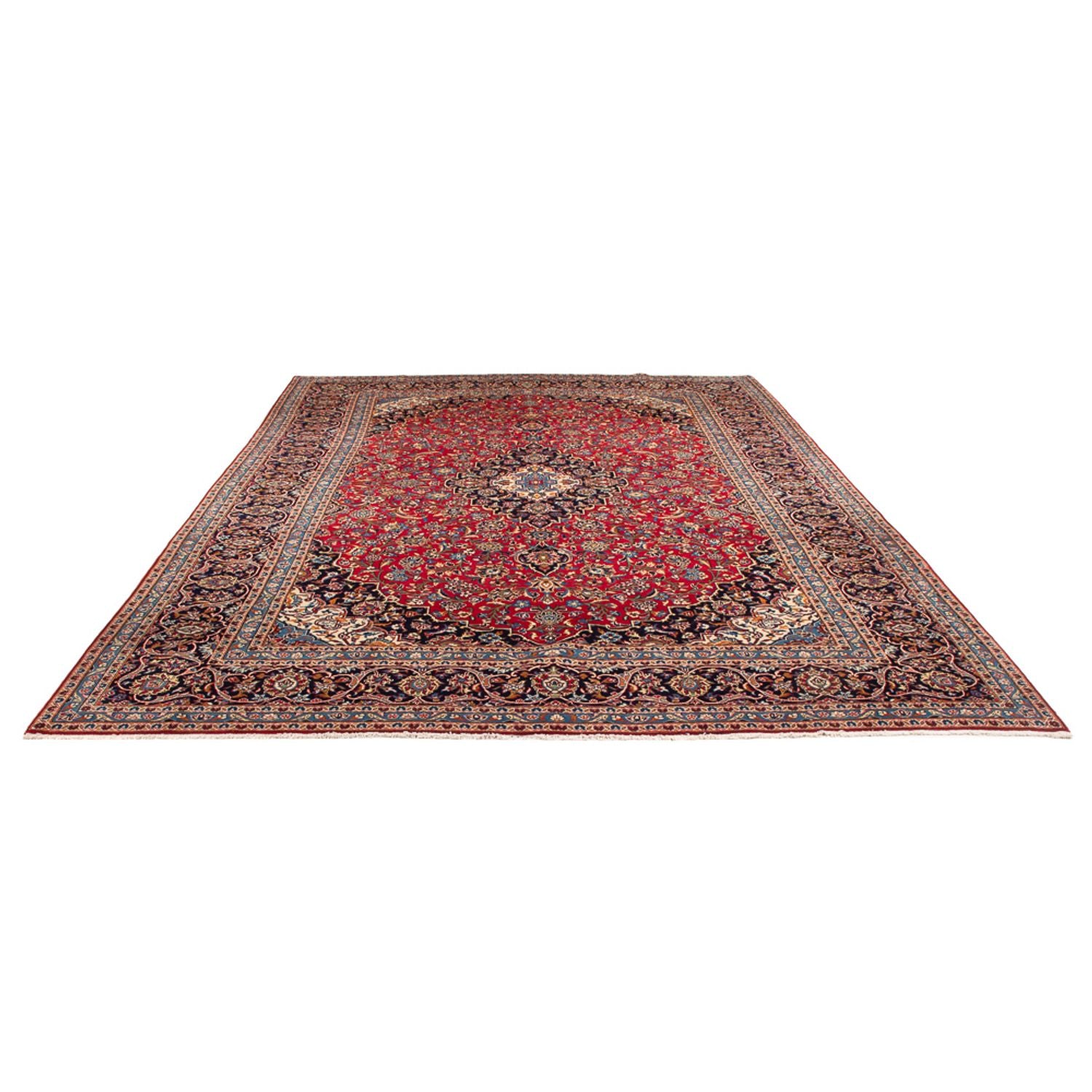 Tapis persan - Keshan - 400 x 292 cm - rouge
