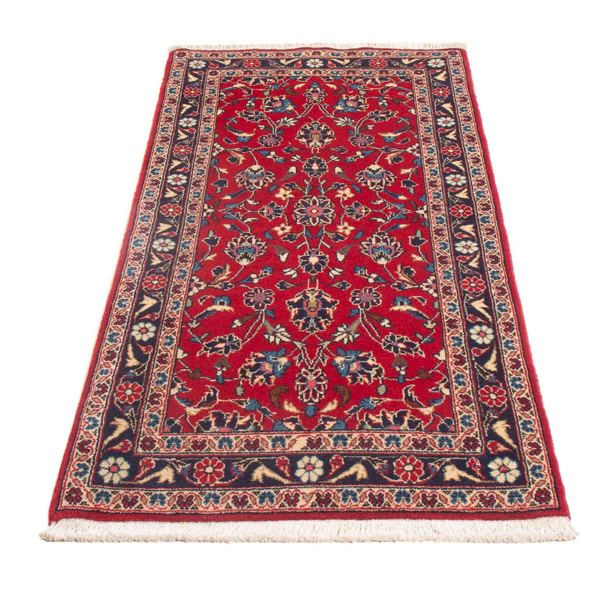 Tapis de couloir Tapis persan - Keshan - 155 x 70 cm - rouge