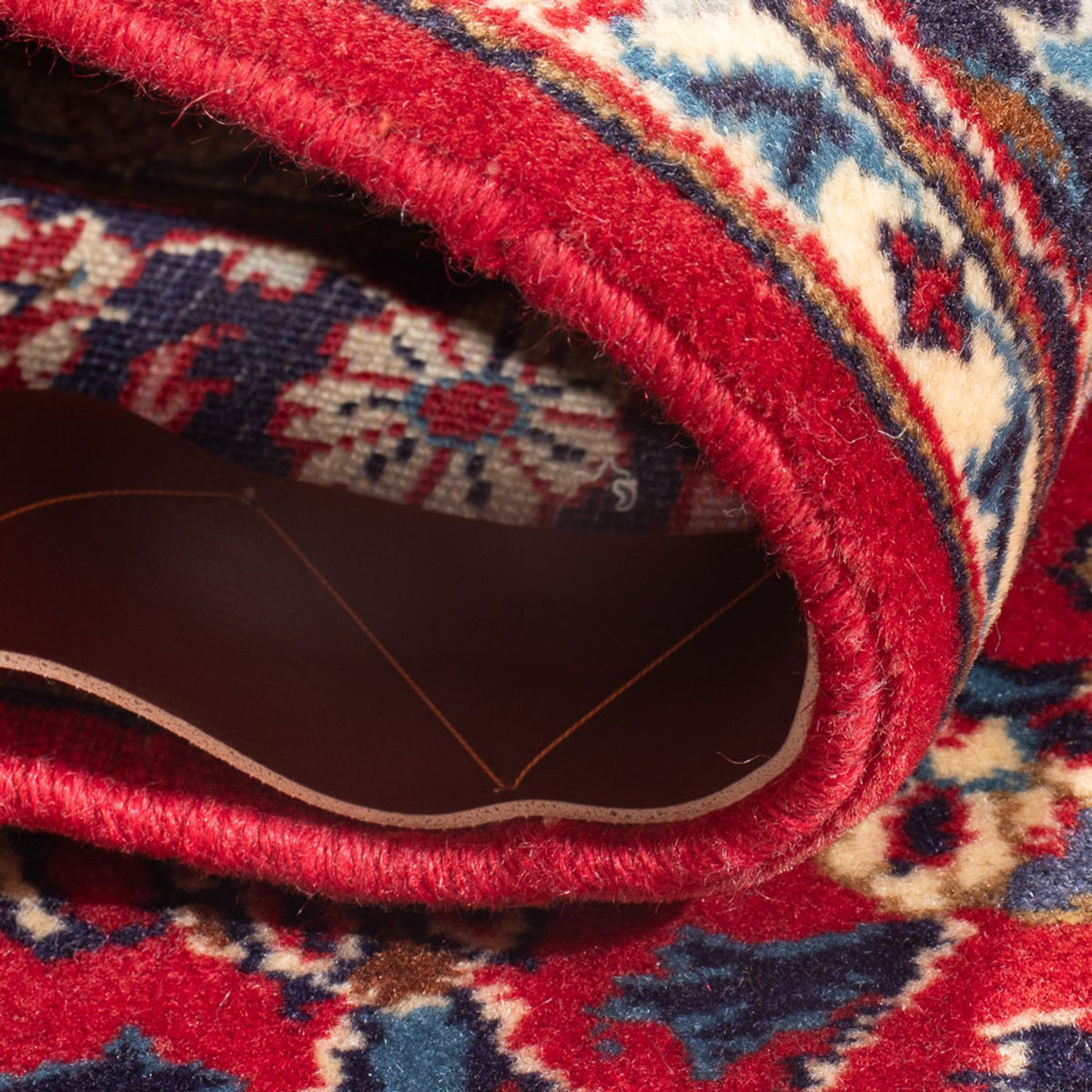 Tapis persan - Keshan - 123 x 68 cm - rouge