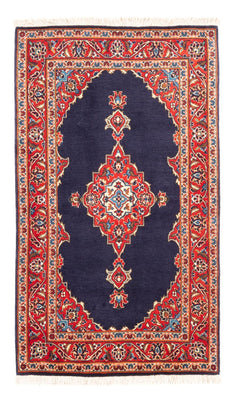Tapis persan - Keshan - 150 x 88 cm - bleu foncé