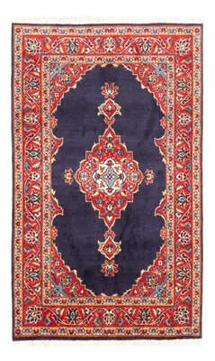 Tapis persan - Keshan - 142 x 90 cm - bleu foncé
