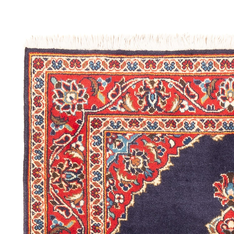 Tapis persan - Keshan - 142 x 90 cm - bleu foncé