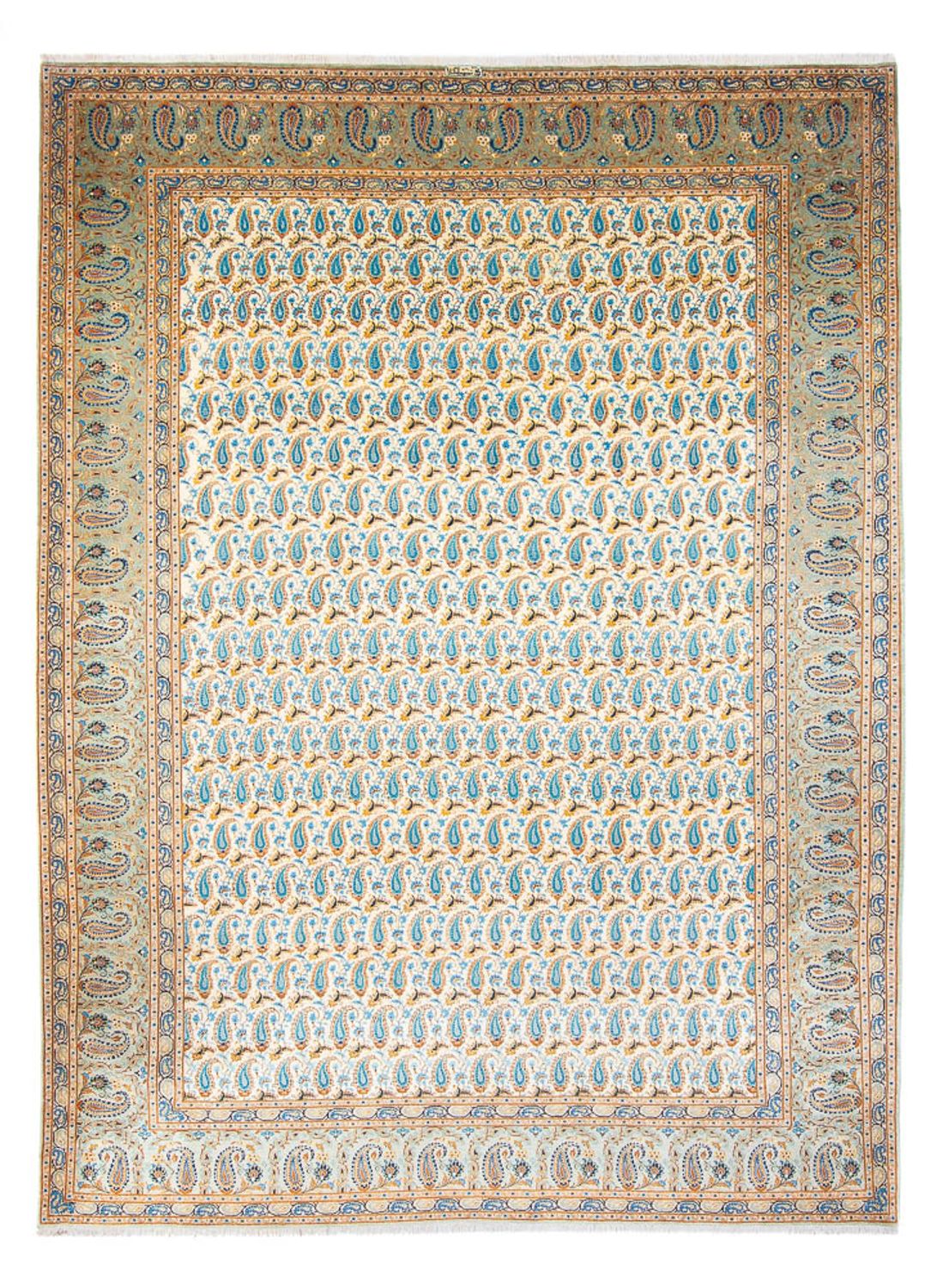 Tapis persan - Keshan - 350 x 270 cm - vert clair