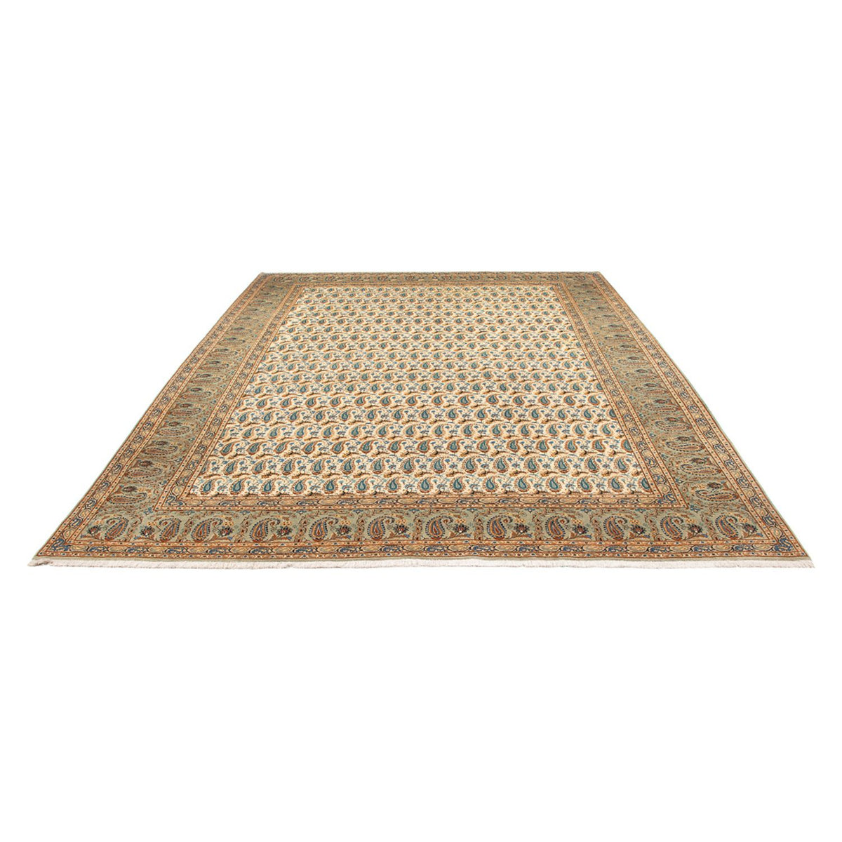 Tapis persan - Keshan - 350 x 270 cm - vert clair