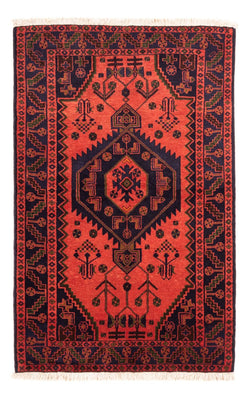 Tapis persan - Nomadic - 153 x 104 cm - rouge clair