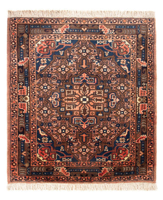 Tapis persan - Nomadic - 90 x 75 cm - bleu