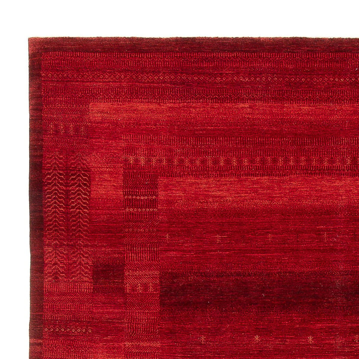 Tapis Gabbeh - Loribaft Persan - 384 x 284 cm - rouge