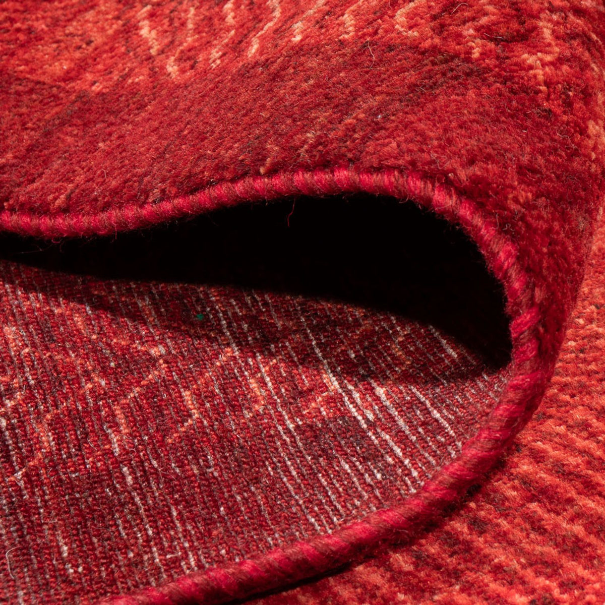 Tapis Gabbeh - Loribaft Persan - 384 x 284 cm - rouge