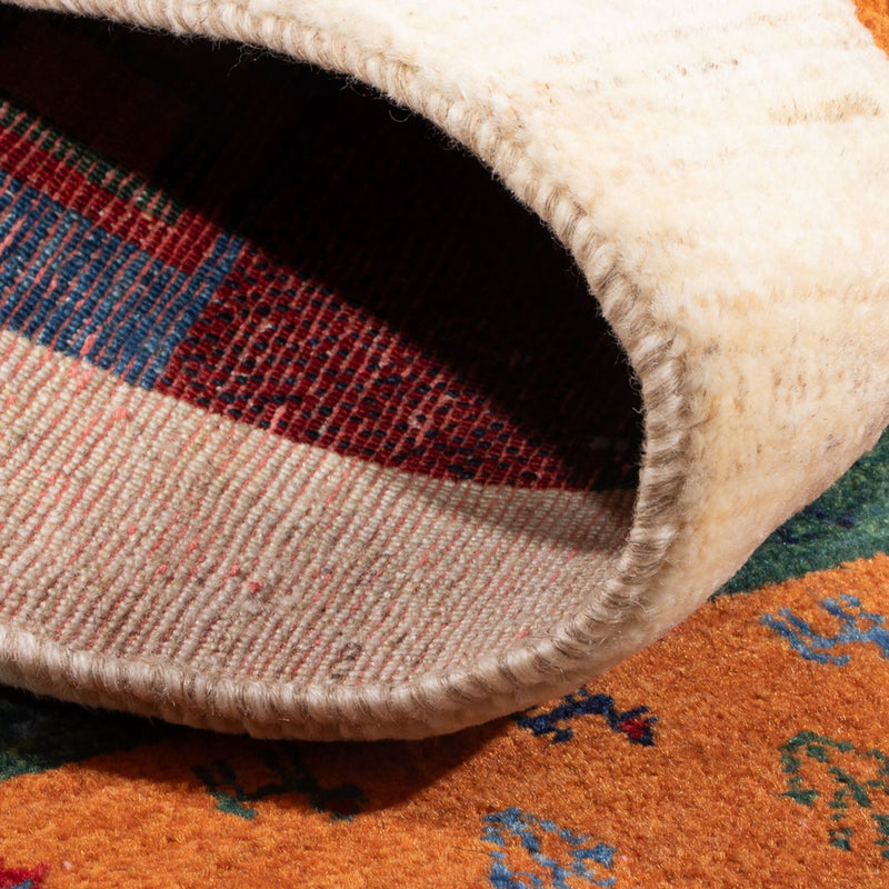Tapis Gabbeh - Loribaft Persan - 129 x 83 cm - multicolore