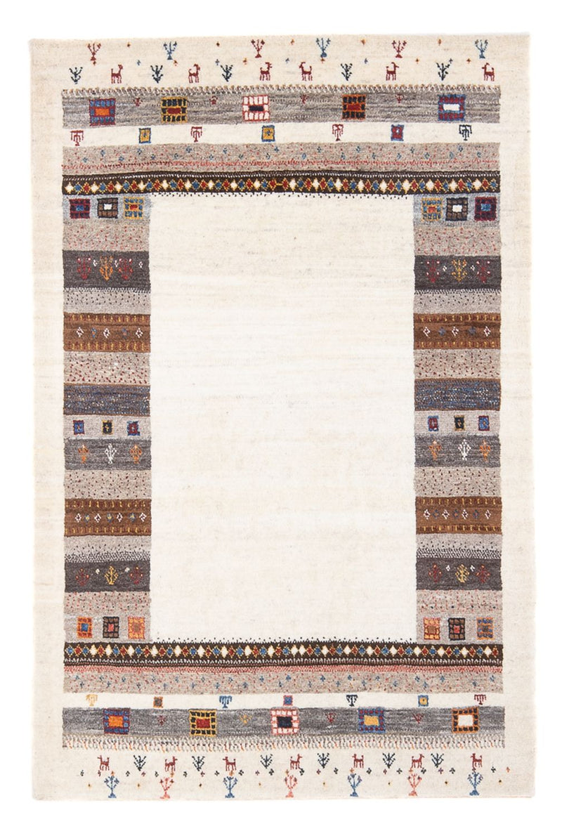 Tapis Gabbeh - Loribaft Persan - 136 x 85 cm - multicolore