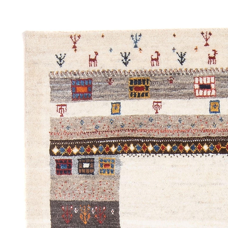 Tapis Gabbeh - Loribaft Persan - 136 x 85 cm - multicolore