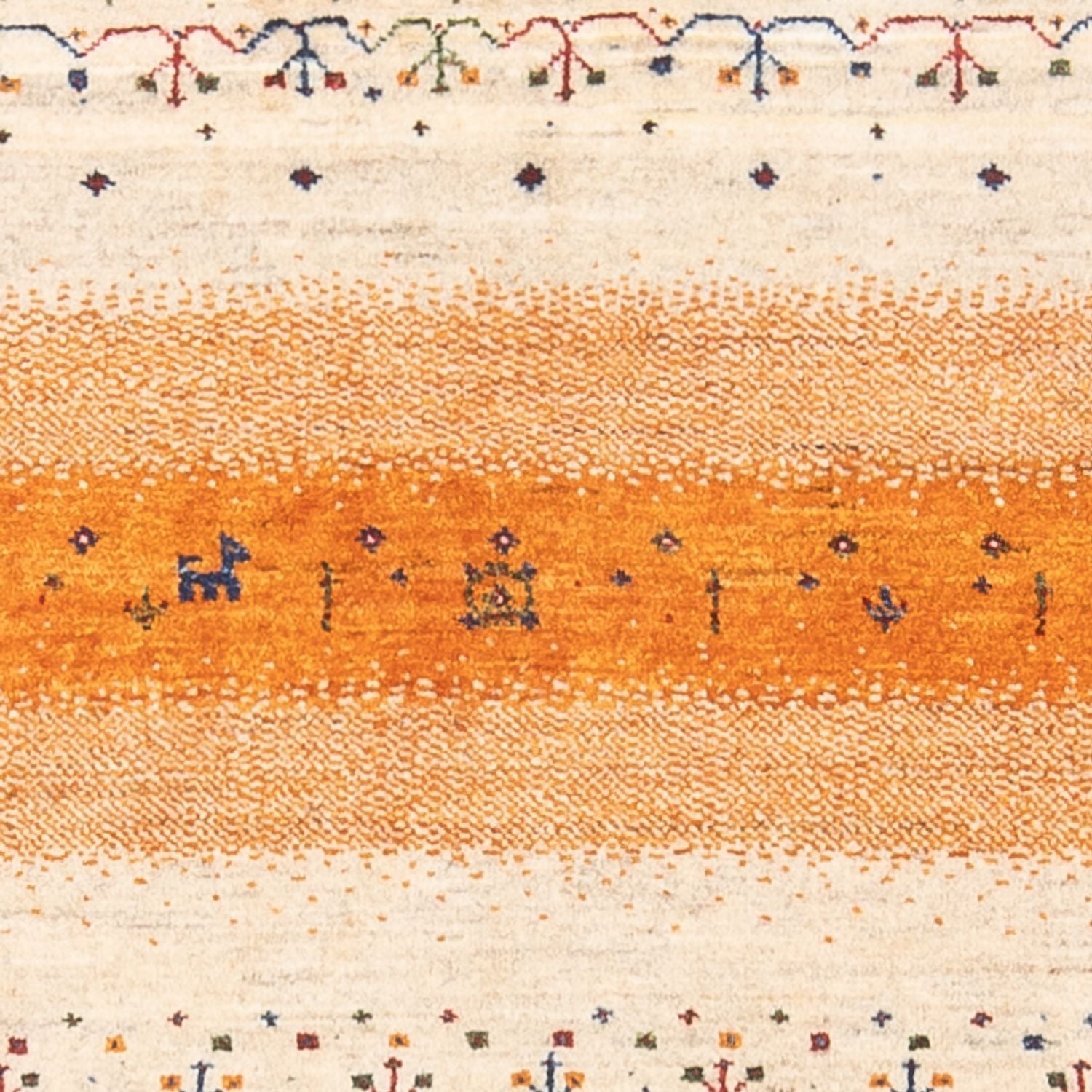 Tapis Gabbeh - Loribaft Persan - 131 x 82 cm - multicolore