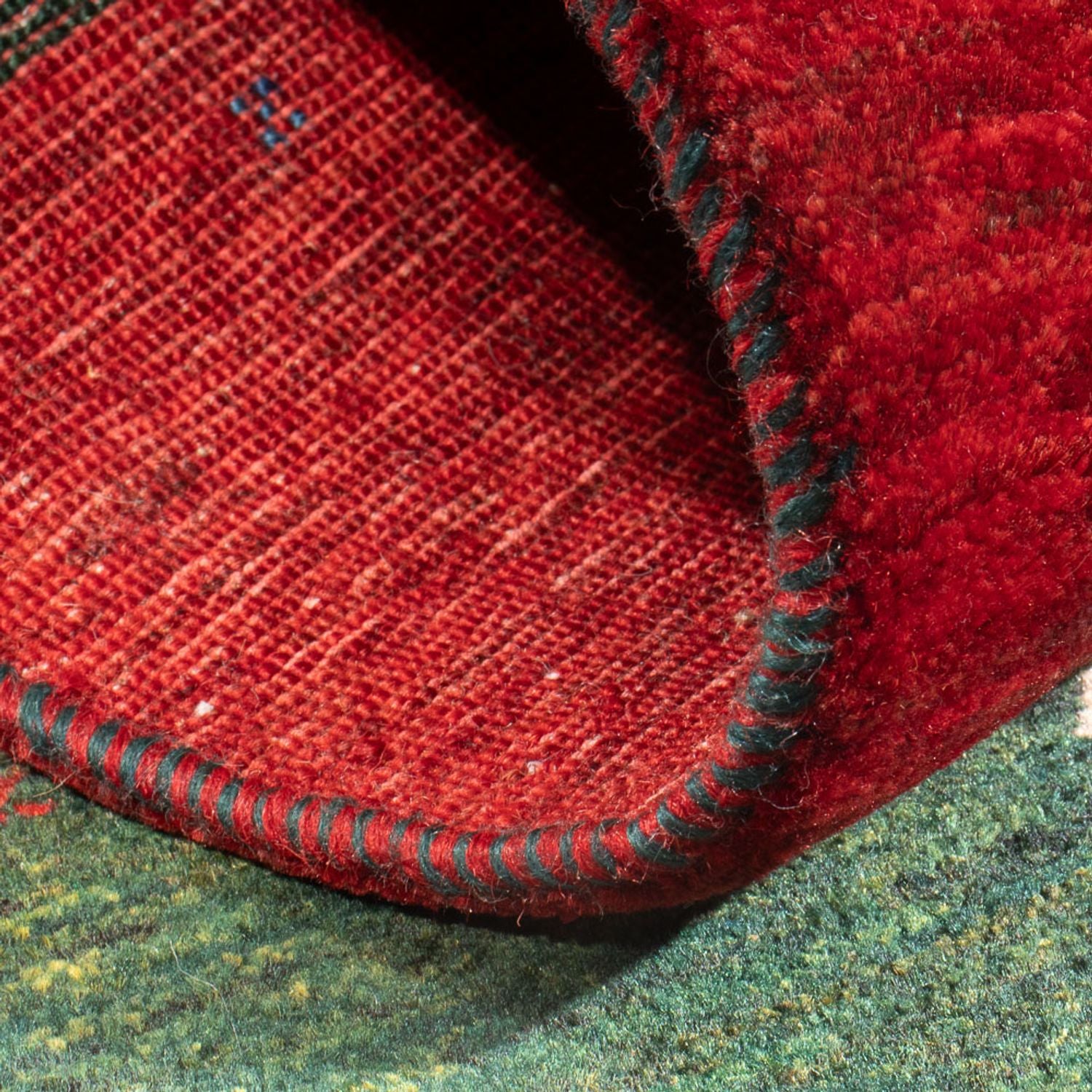 Tapis Gabbeh - Loribaft Persan - 126 x 82 cm - multicolore