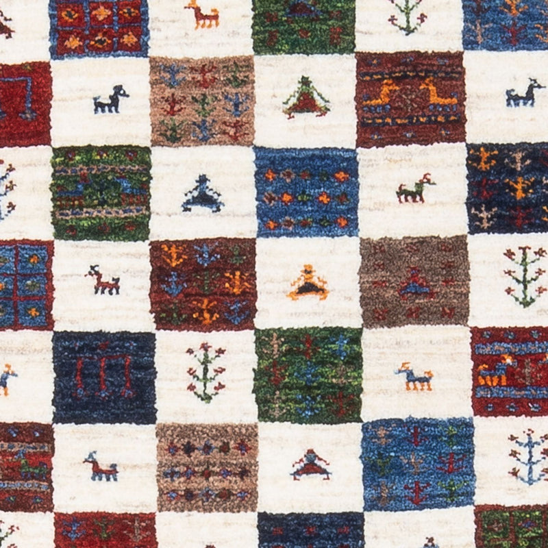Tapis Gabbeh - Loribaft Persan - 132 x 78 cm - multicolore