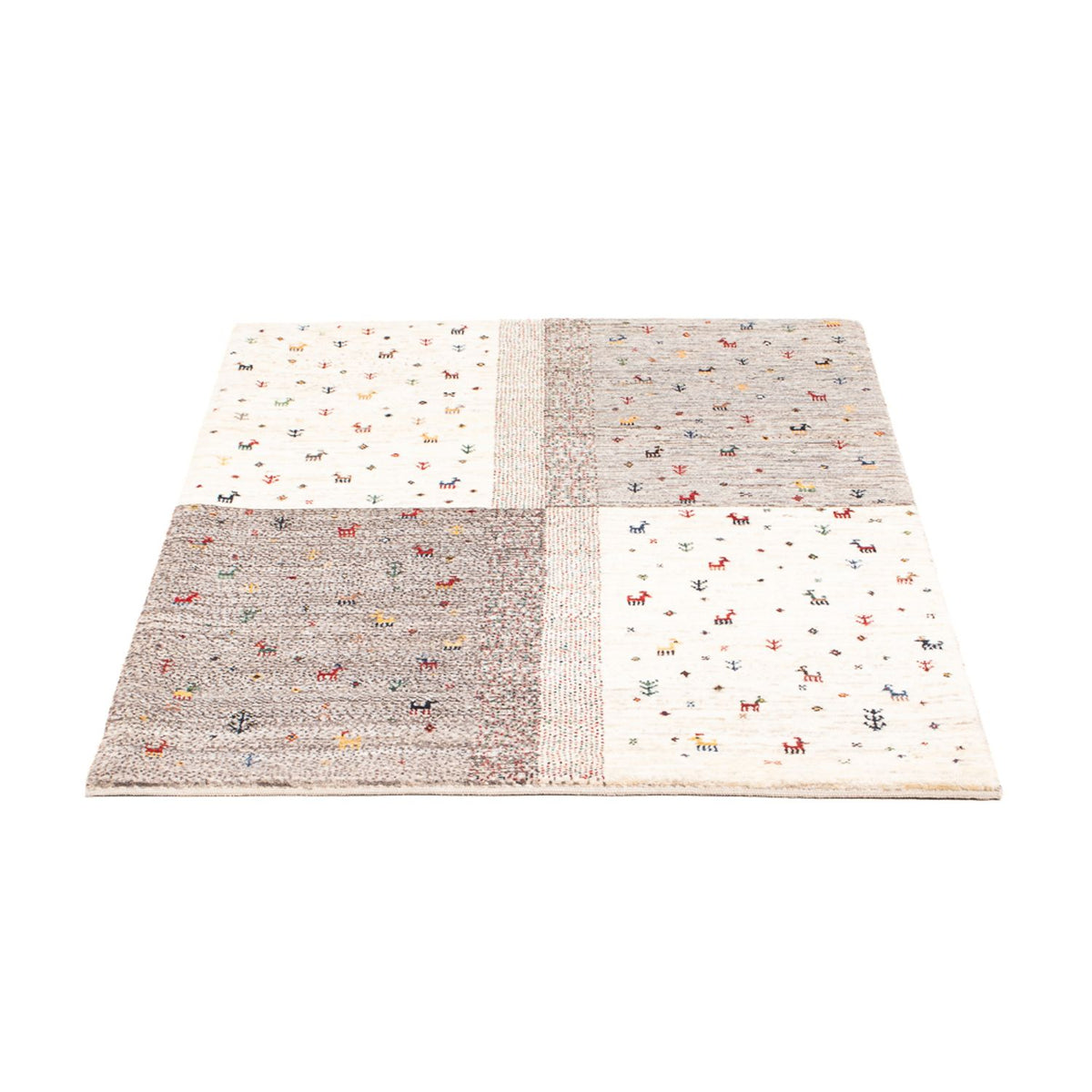 Tapis Gabbeh - Loribaft Persan - 128 x 86 cm - multicolore