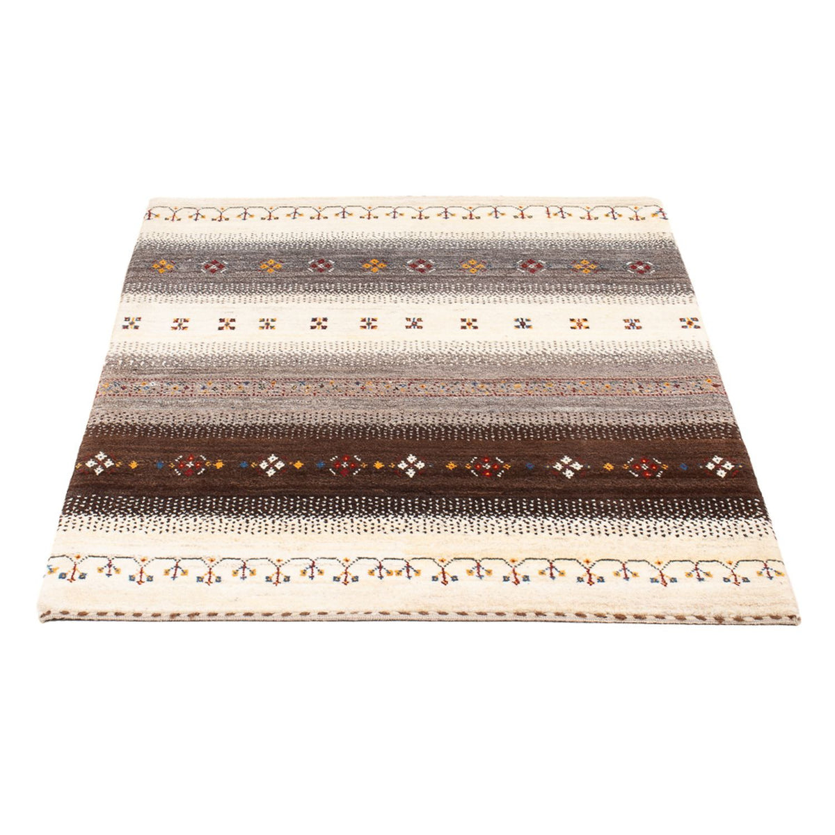 Tapis Gabbeh - Loribaft Persan - 123 x 83 cm - multicolore