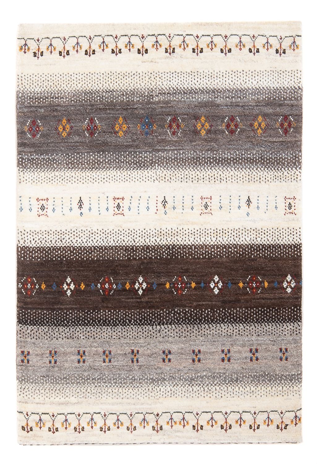 Tapis Gabbeh - Loribaft Persan - 124 x 82 cm - multicolore
