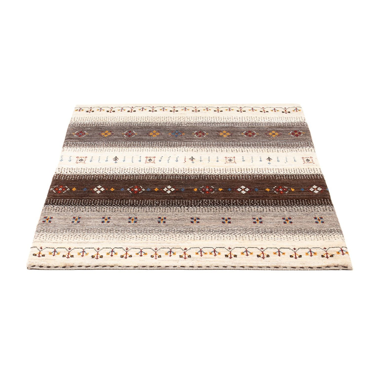 Tapis Gabbeh - Loribaft Persan - 124 x 82 cm - multicolore