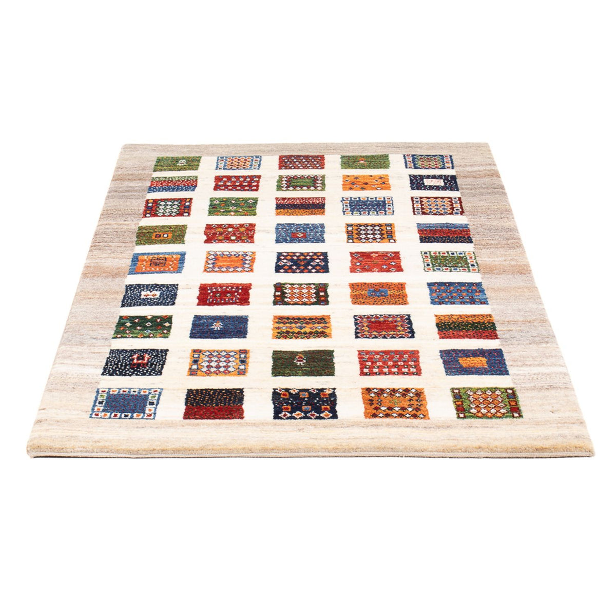 Tapis Gabbeh - Loribaft Persan - 130 x 84 cm - multicolore