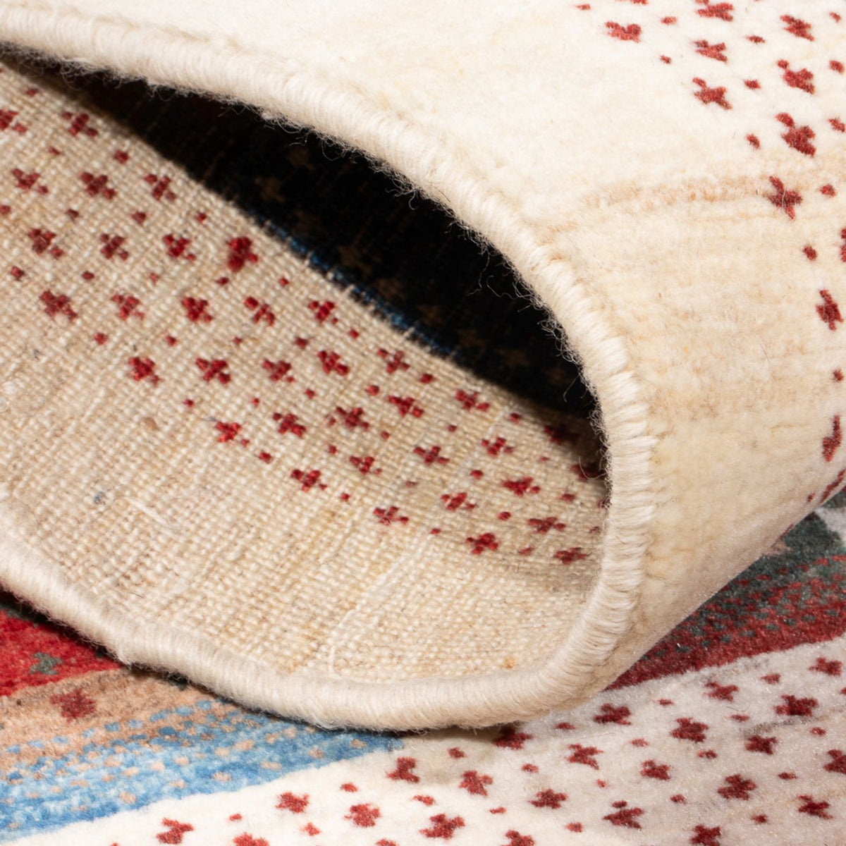 Tapis Gabbeh - Loribaft Persan - 128 x 82 cm - multicolore