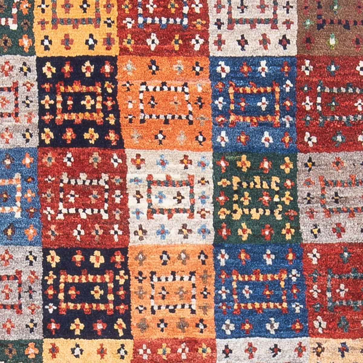 Tapis Gabbeh - Loribaft Persan - 136 x 85 cm - multicolore