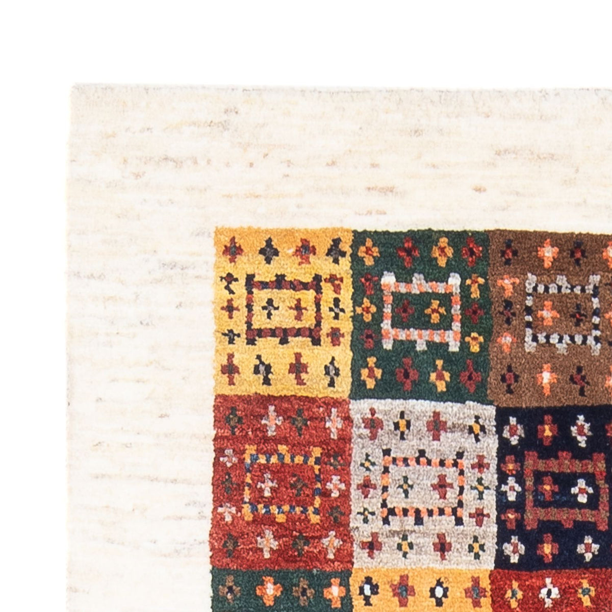 Tapis Gabbeh - Loribaft Persan - 136 x 85 cm - multicolore