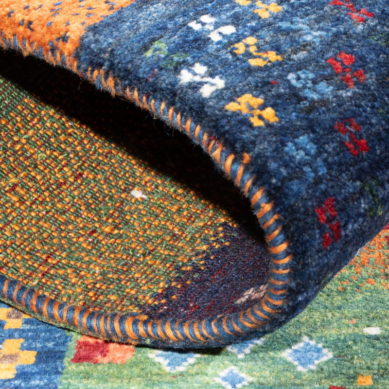 Tapis Gabbeh - Loribaft Persan - 129 x 86 cm - multicolore