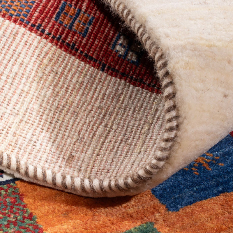 Tapis Gabbeh - Loribaft Persan - 126 x 83 cm - multicolore
