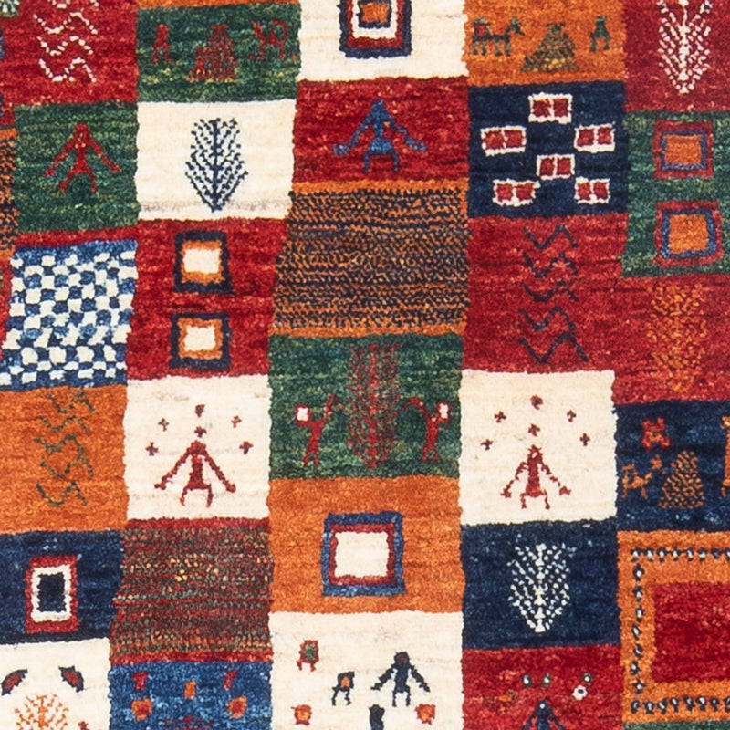 Tapis Gabbeh - Loribaft Persan - 130 x 84 cm - multicolore