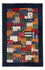 Tapis Gabbeh - Loribaft Persan - 129 x 83 cm - multicolore