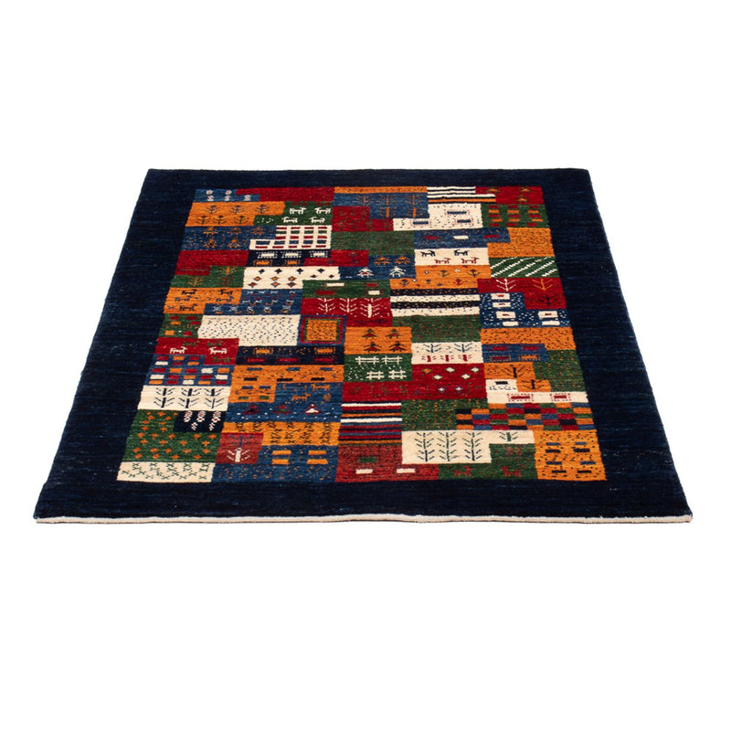 Tapis Gabbeh - Loribaft Persan - 129 x 83 cm - multicolore