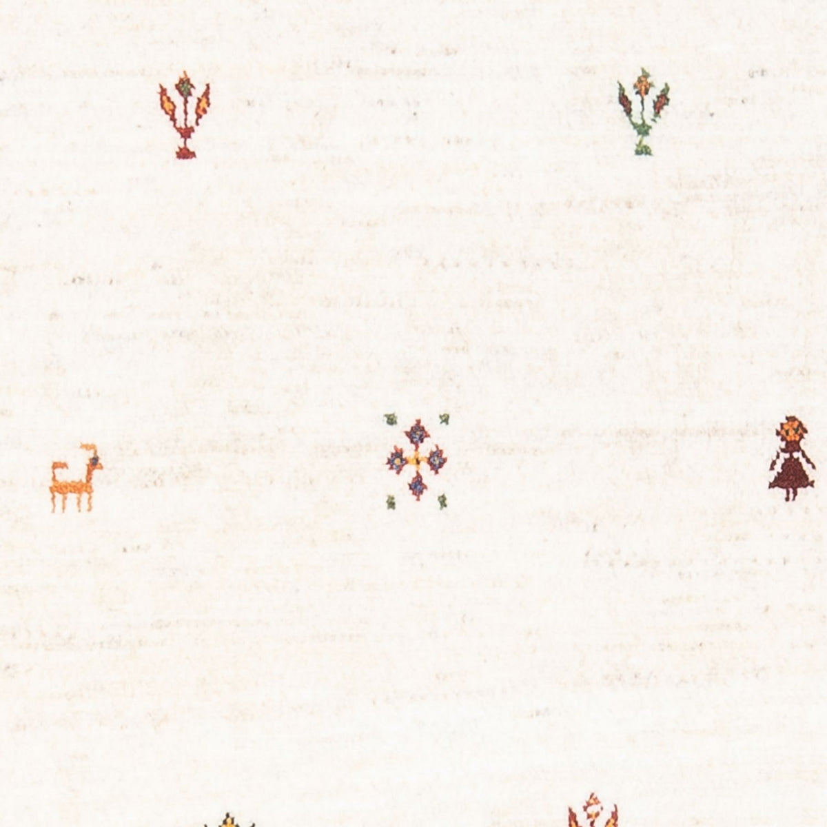 Tapis Gabbeh - Loribaft Persan - 126 x 88 cm - multicolore