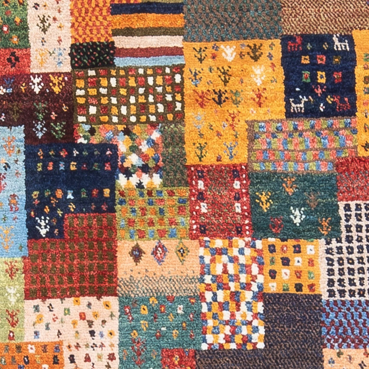 Tapis Gabbeh - Loribaft Persan - 134 x 82 cm - multicolore