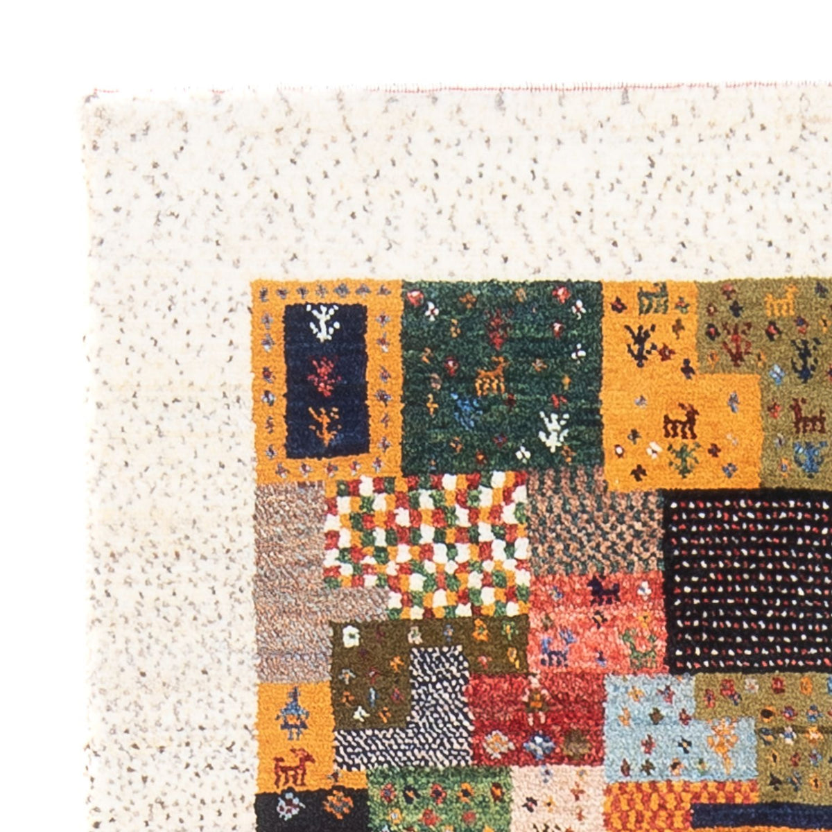 Tapis Gabbeh - Loribaft Persan - 134 x 82 cm - multicolore