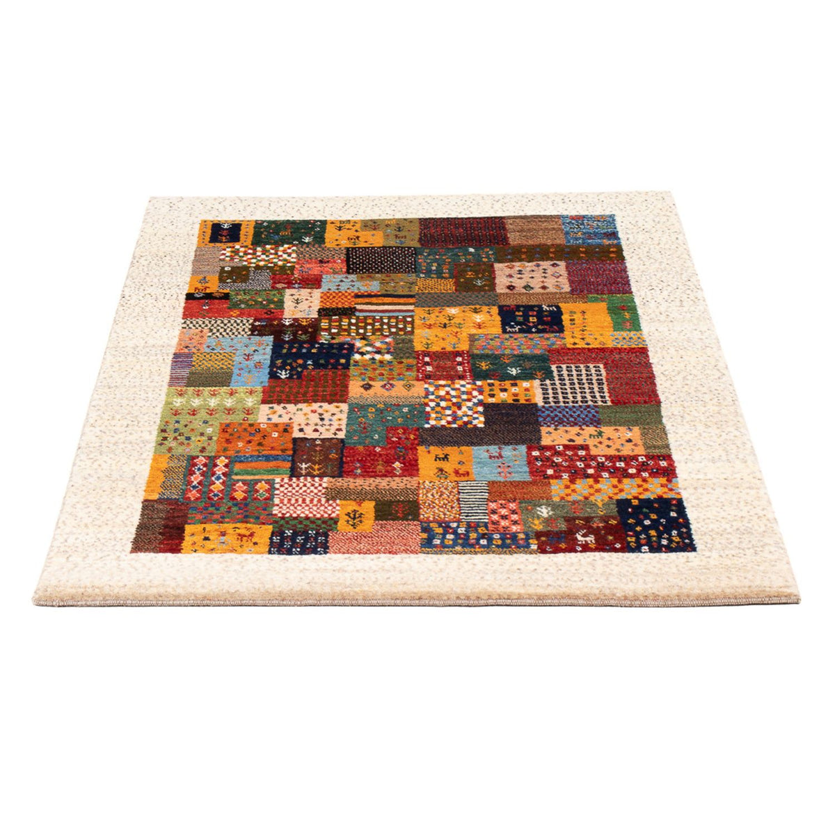 Tapis Gabbeh - Loribaft Persan - 134 x 82 cm - multicolore