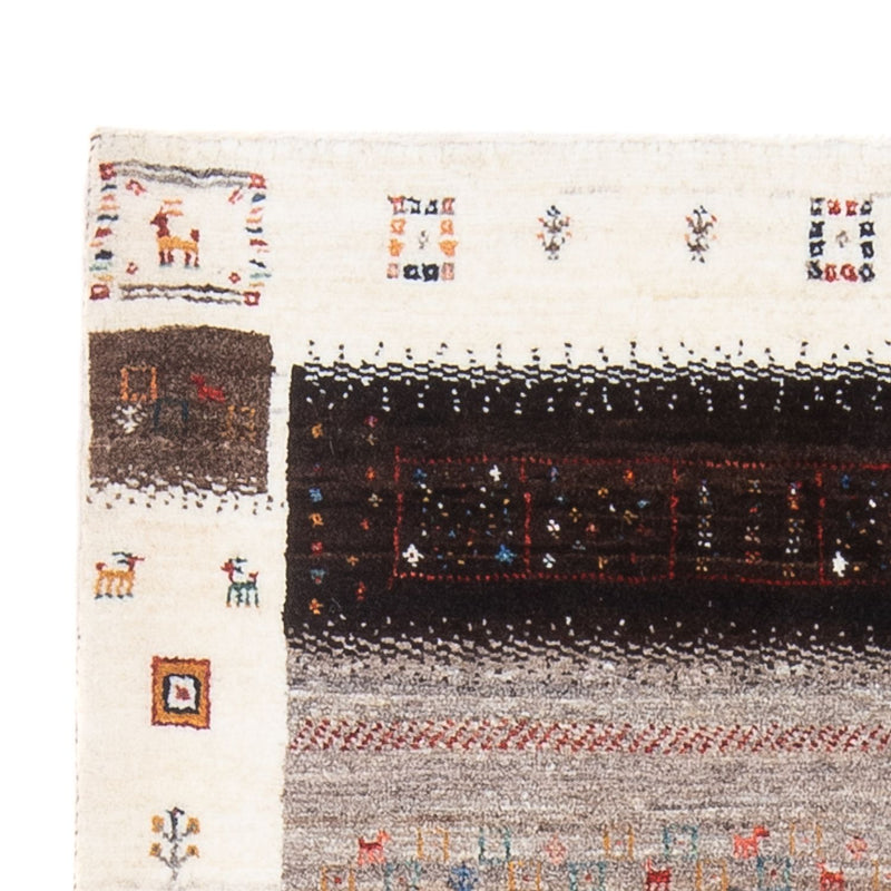 Tapis Gabbeh - Loribaft Persan - 125 x 87 cm - multicolore