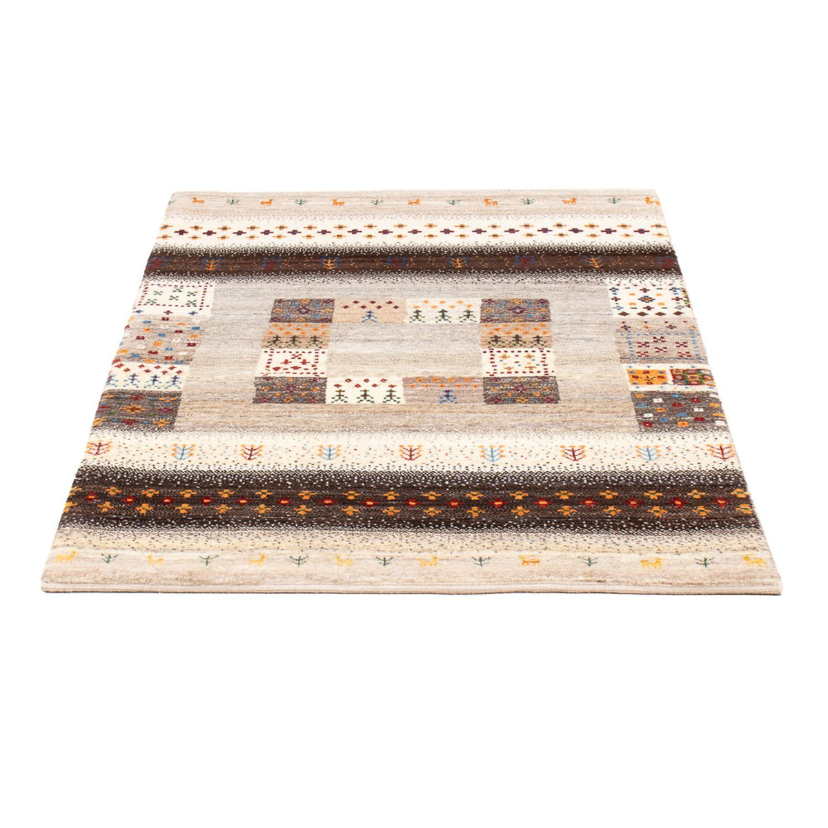 Tapis Gabbeh - Loribaft Persan - 130 x 84 cm - multicolore