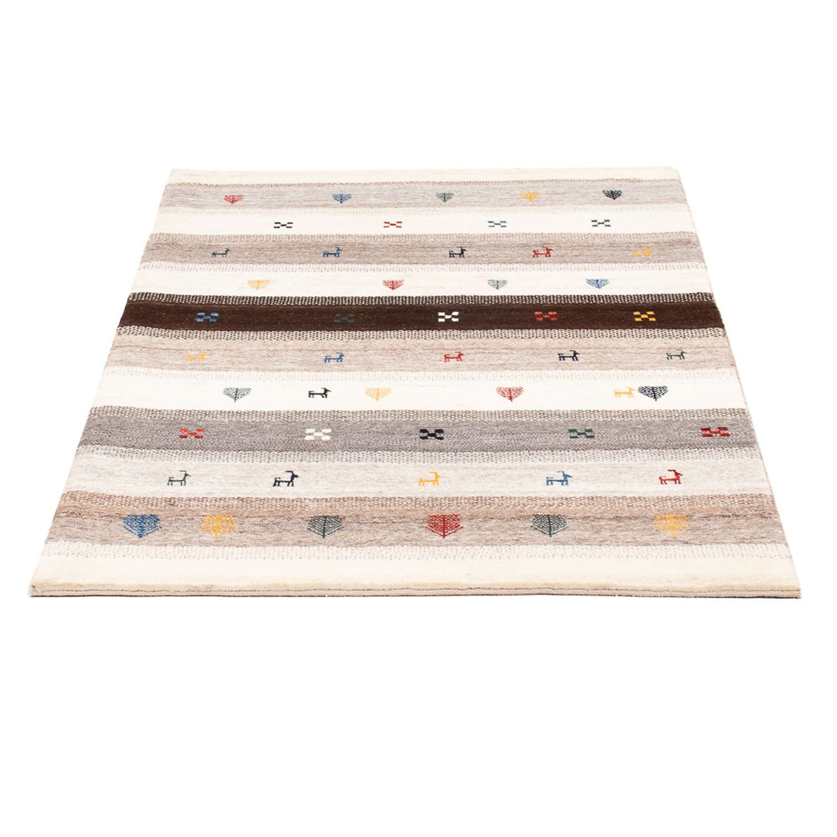 Tapis Gabbeh - Loribaft Persan - 130 x 85 cm - multicolore