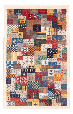 Tapis Gabbeh - Loribaft Persan - 129 x 78 cm - multicolore