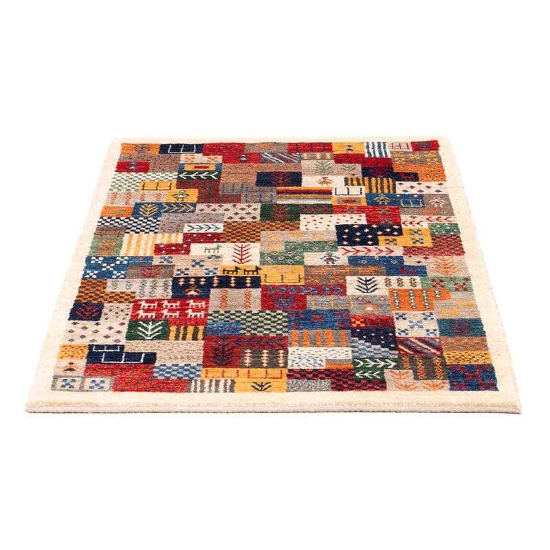 Tapis Gabbeh - Loribaft Persan - 129 x 78 cm - multicolore