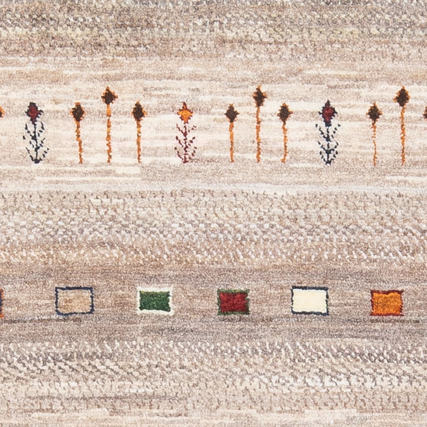 Tapis Gabbeh - Loribaft Persan - 134 x 86 cm - multicolore