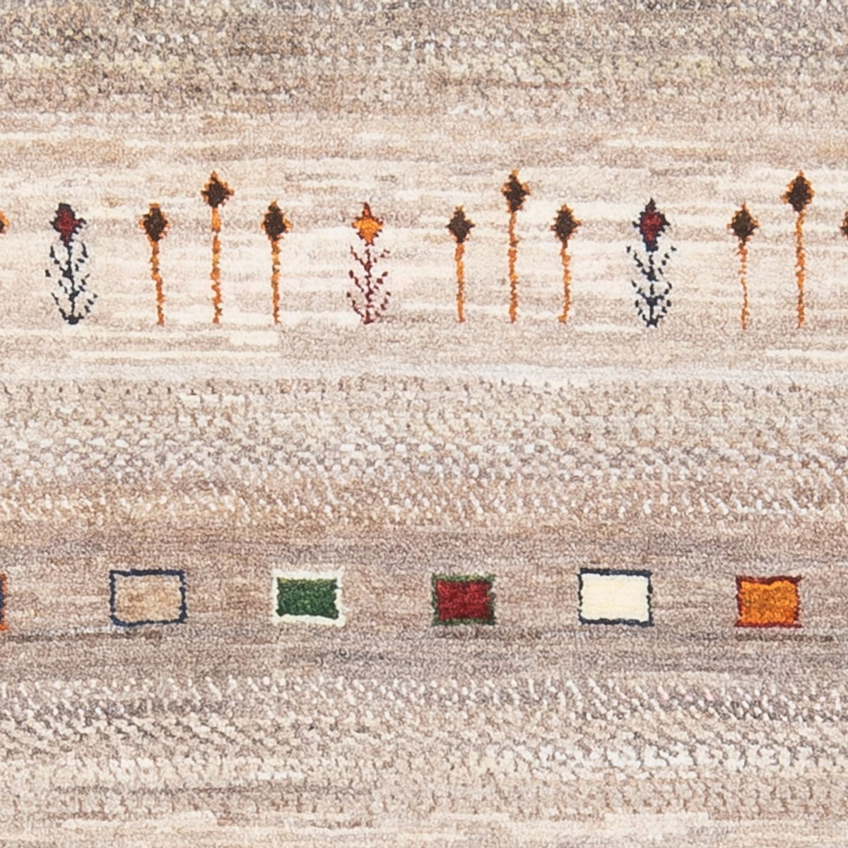 Tapis Gabbeh - Loribaft Persan - 134 x 86 cm - multicolore