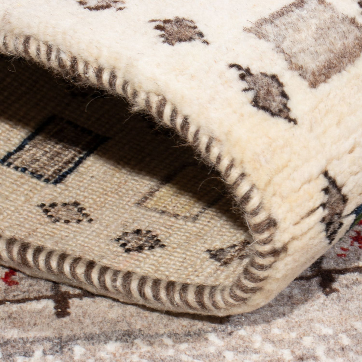 Tapis Gabbeh - Loribaft Persan - 134 x 86 cm - multicolore