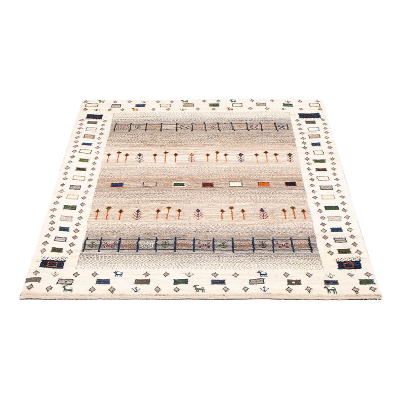Tapis Gabbeh - Loribaft Persan - 134 x 86 cm - multicolore