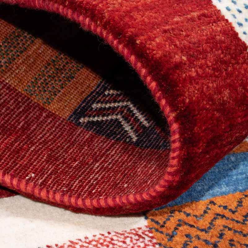 Tapis Gabbeh - Loribaft Persan - 138 x 83 cm - multicolore